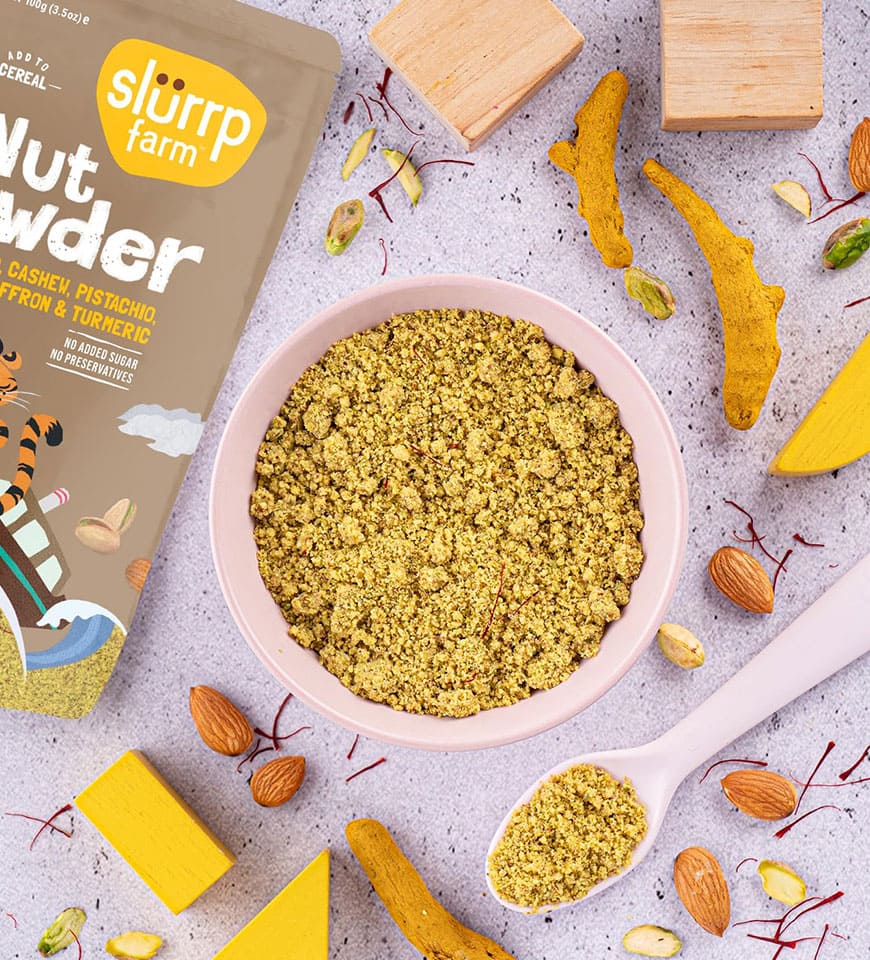 Slurrp Farm 100% Natural Nut Powder- Buy Mongo-Themed grocery Online | mongo