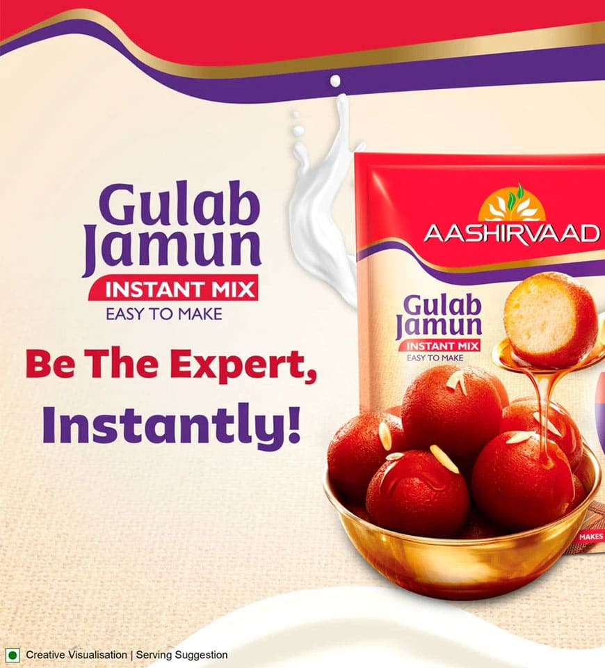 Aashirvaad Gulab Jamun Instant Mix- Buy Mongo-Themed grocery Online | mongo