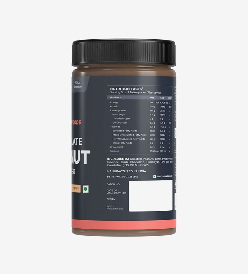 Nutrabay Foods Chocolate Peanut Butter - Buy Mongo-Themed gym fitness Online | mongo