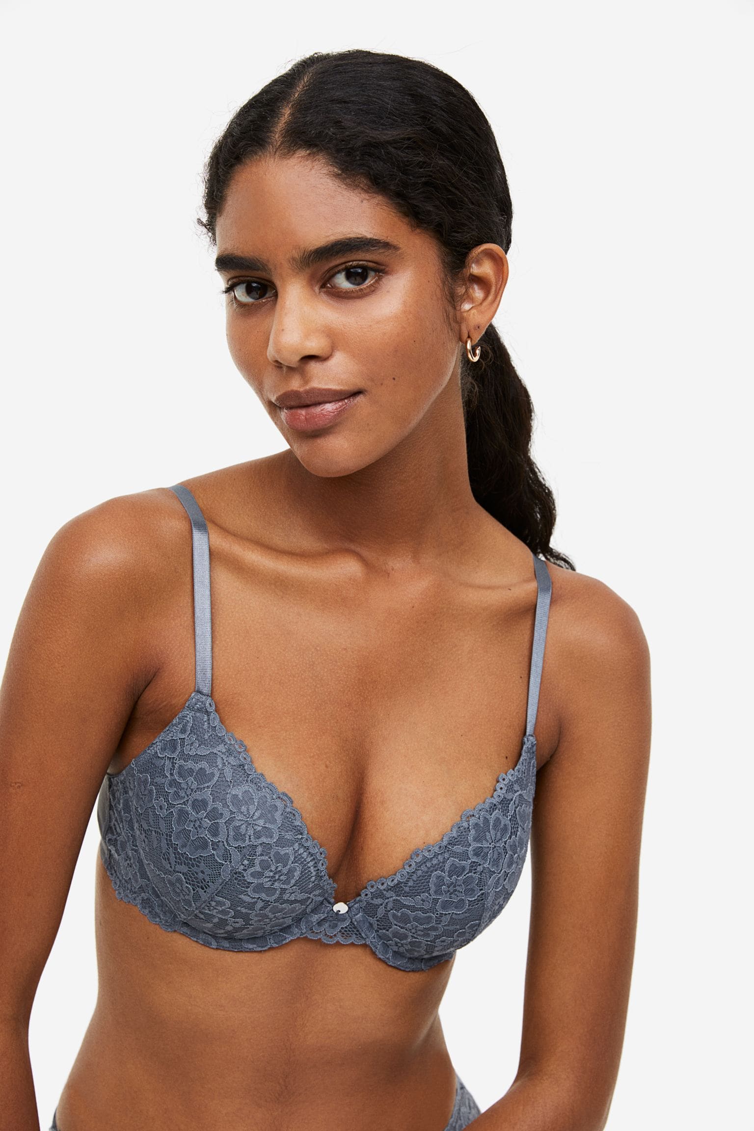 Push-up bra in lace with adjustable shoulder- Buy Mongo-Themed lingerie Online | mongo