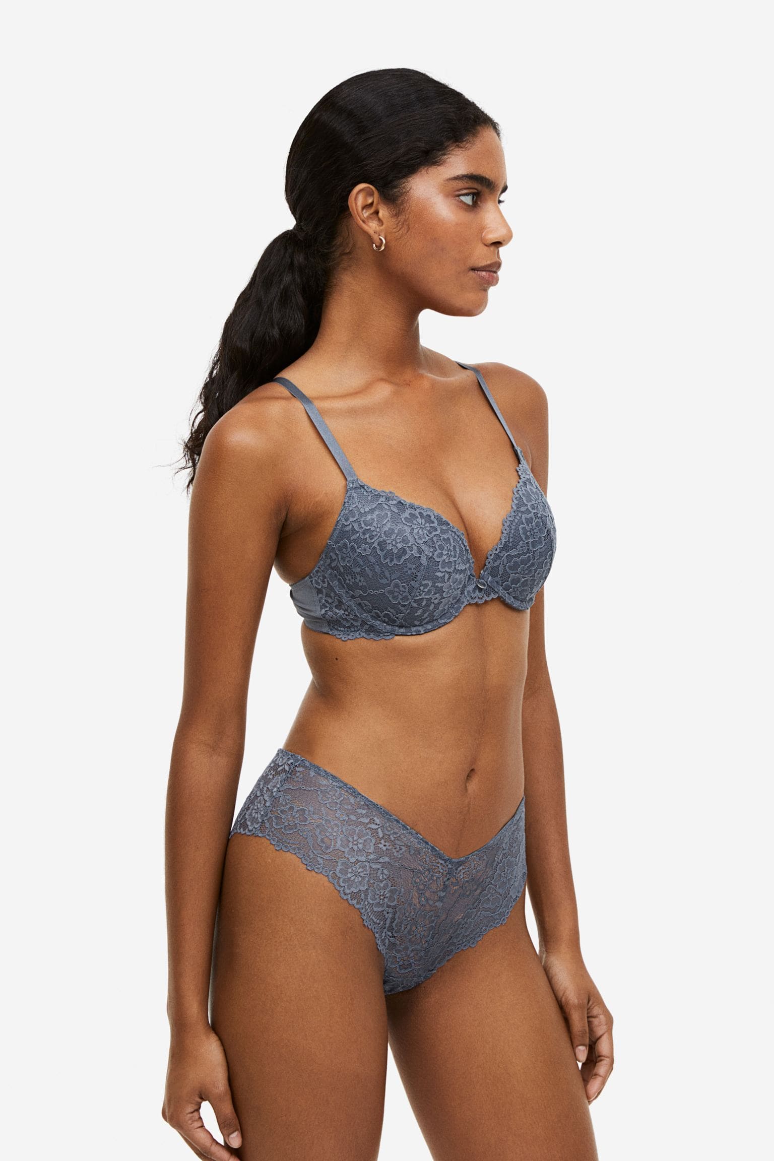 Push-up bra in lace with adjustable shoulder- Buy Mongo-Themed lingerie Online | mongo