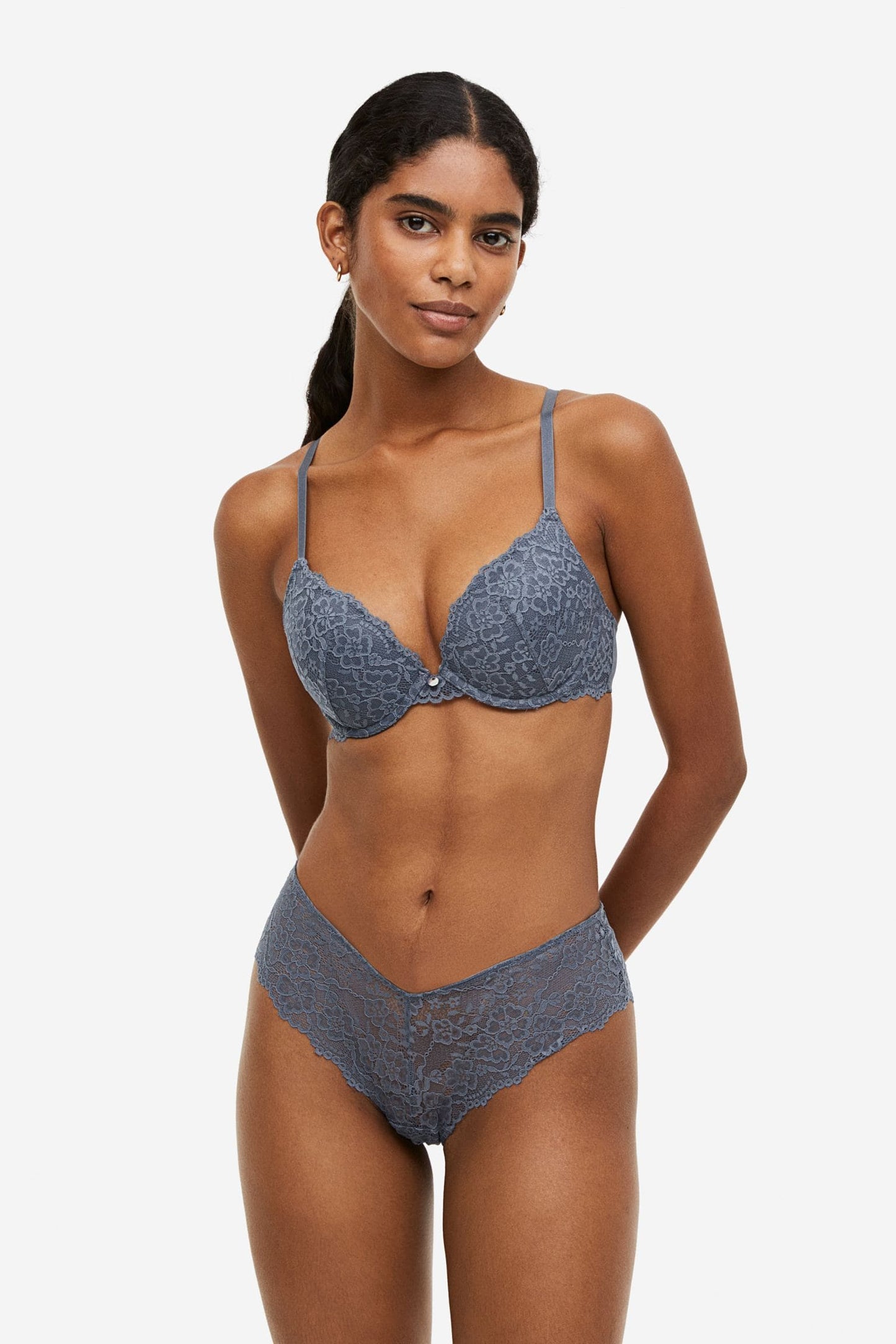 Push-up bra in lace with adjustable shoulder- Buy Mongo-Themed lingerie Online | mongo