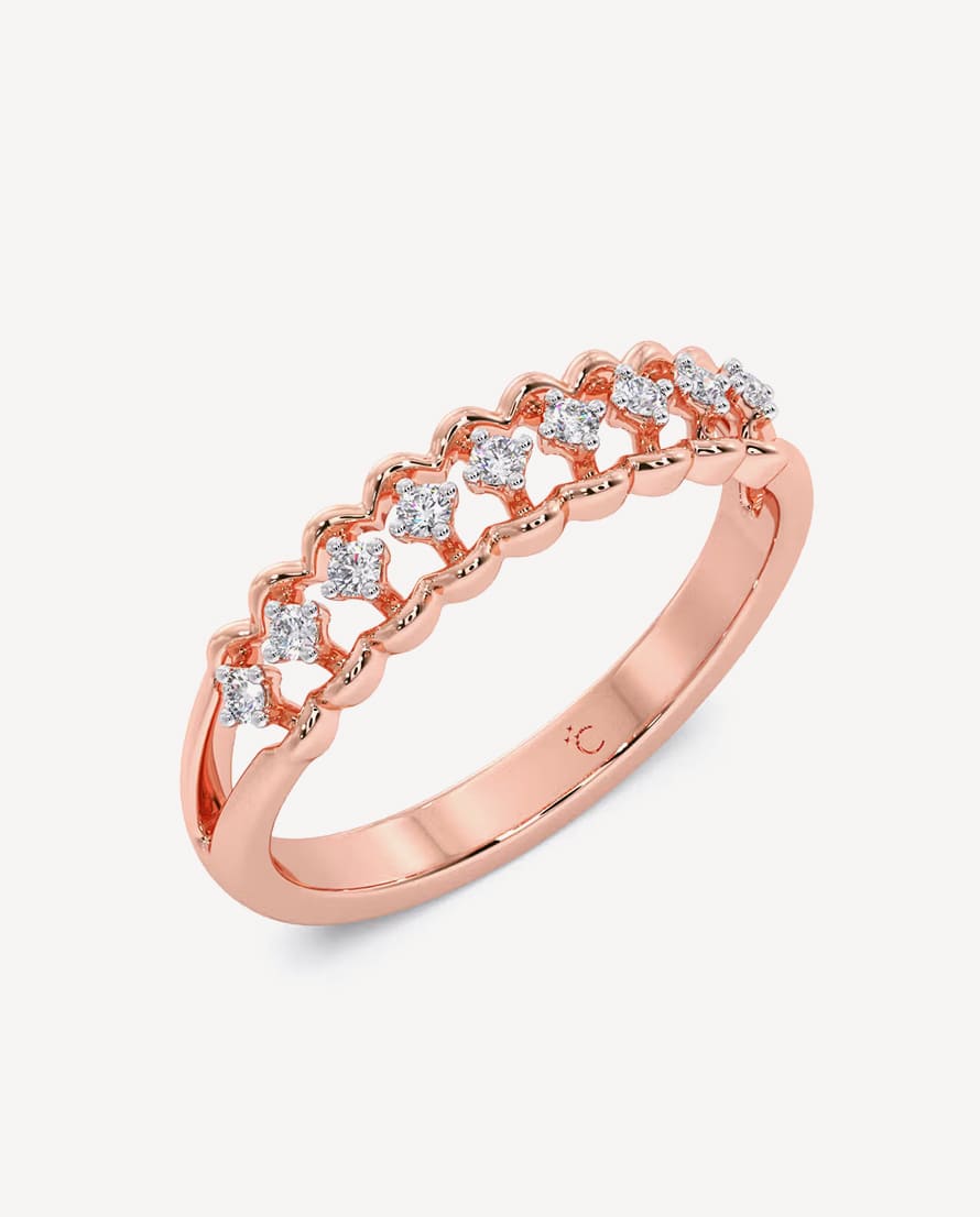 Half Eternity Diamond Ring- Buy Mongo-Themed jewelry Online | mongo
