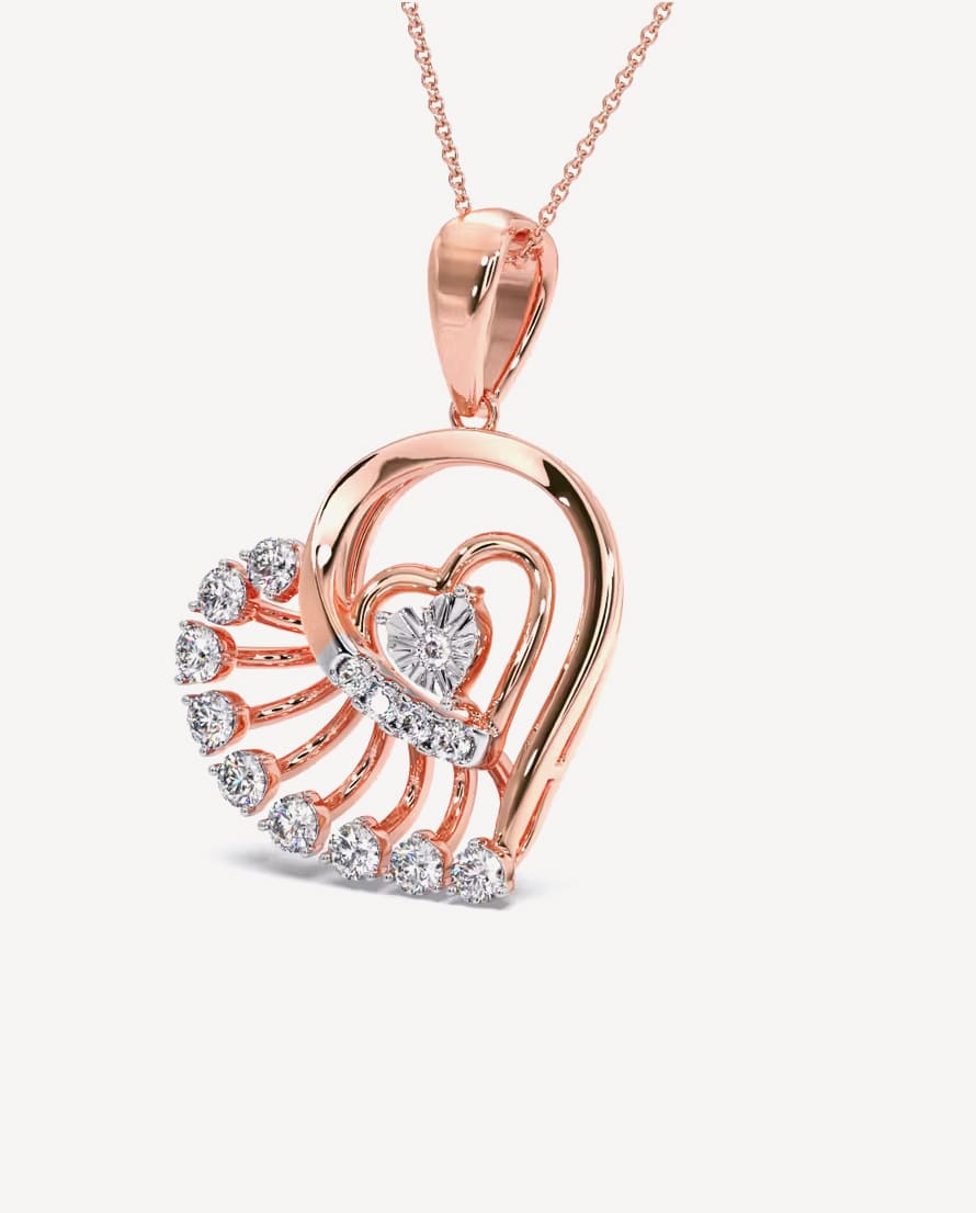 Hearts V.Day Miracle Plate Diamond Pendant- Buy Mongo-Themed jewelry Online | mongo