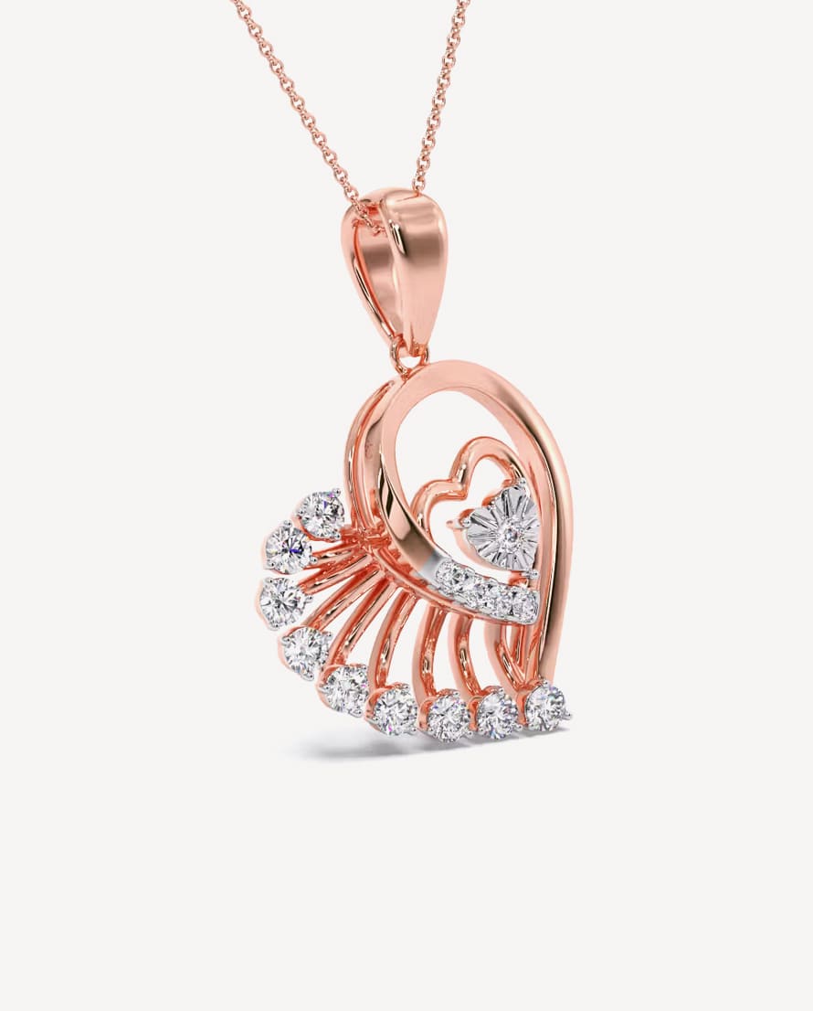 Hearts V.Day Miracle Plate Diamond Pendant- Buy Mongo-Themed jewelry Online | mongo