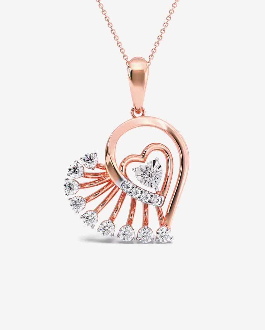 Hearts V.Day Miracle Plate Diamond Pendant- Buy Mongo-Themed jewelry Online | mongo