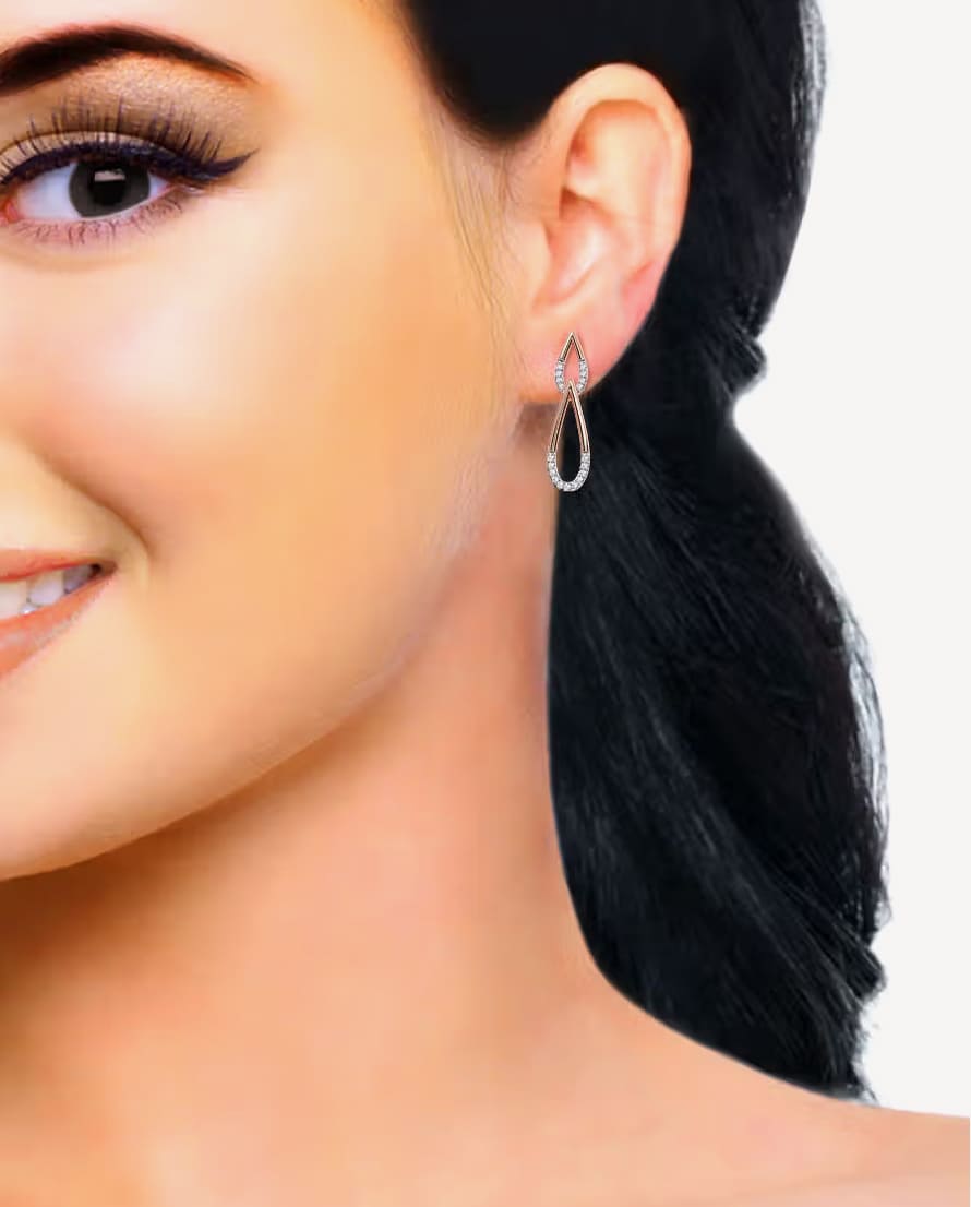 Ikshita Diamond Earrings- Buy Mongo-Themed jewelry Online | mongo