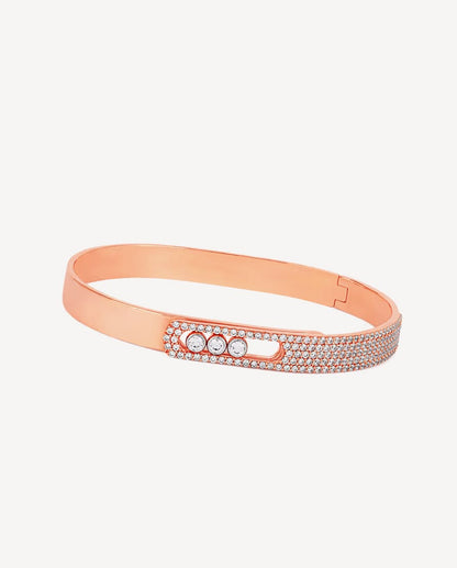 Montana Cubic Zirconia Gold Kada- Buy Mongo-Themed jewelry Online | mongo
