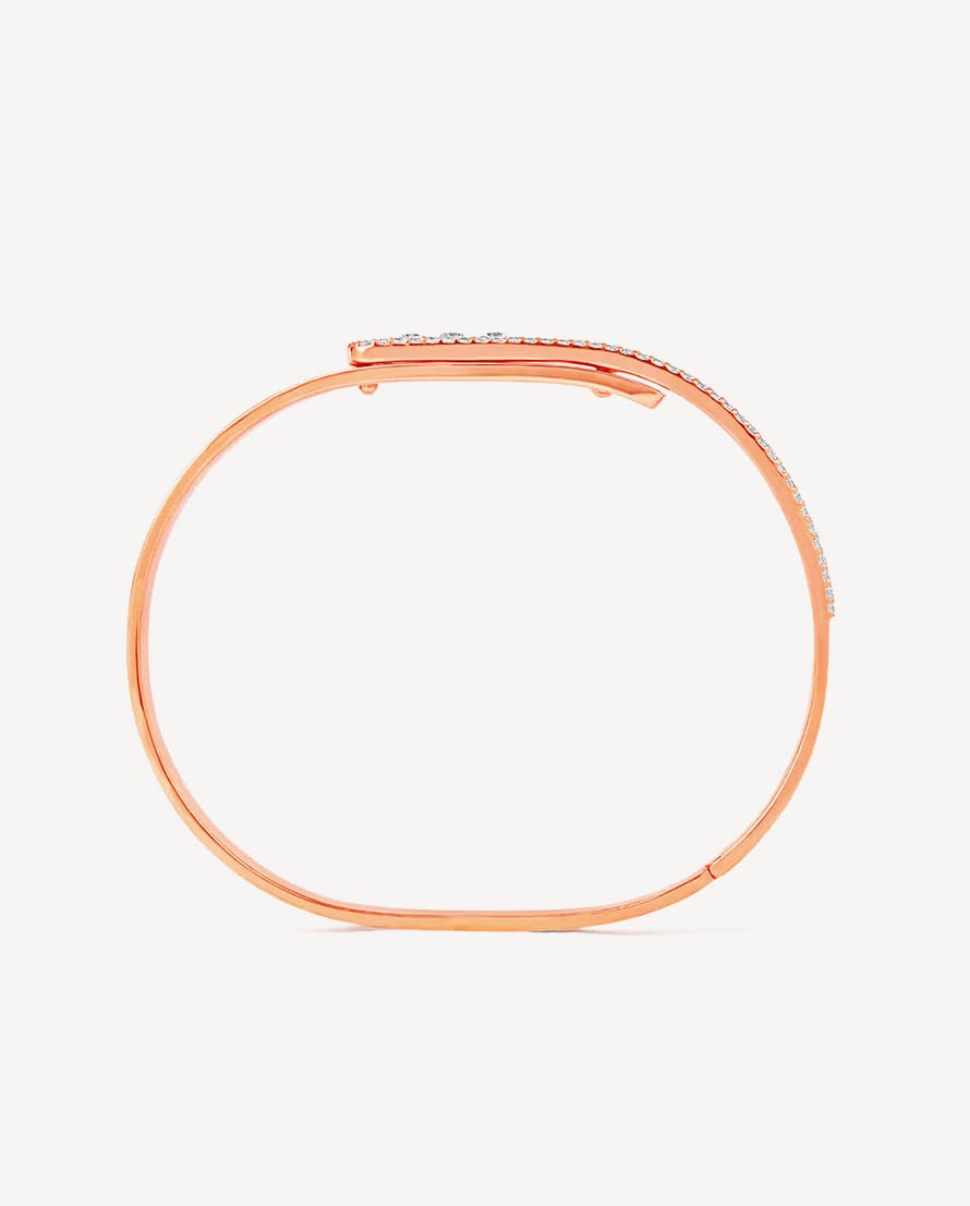 Montana Cubic Zirconia Gold Kada- Buy Mongo-Themed jewelry Online | mongo