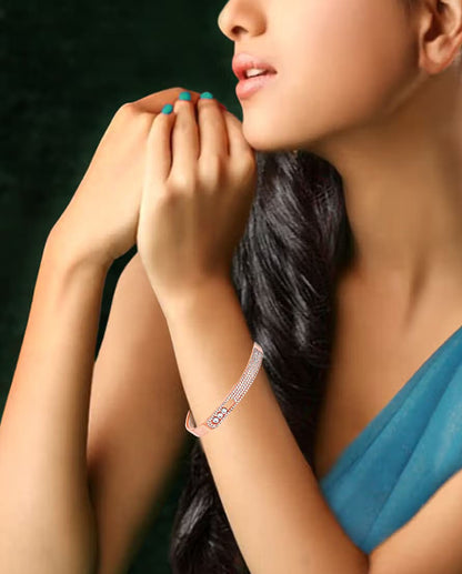 Montana Cubic Zirconia Gold Kada- Buy Mongo-Themed jewelry Online | mongo