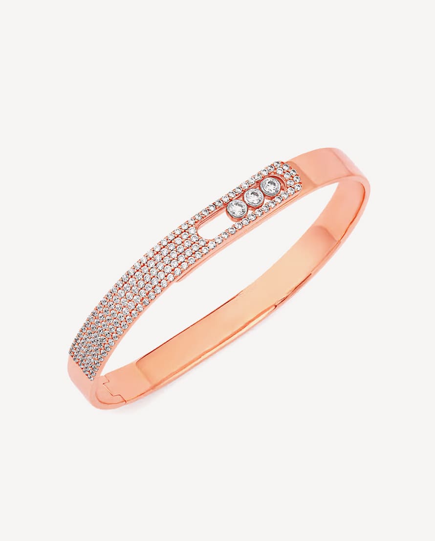 Montana Cubic Zirconia Gold Kada- Buy Mongo-Themed jewelry Online | mongo