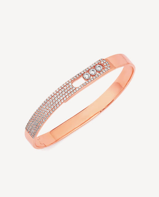 Montana Cubic Zirconia Gold Kada- Buy Mongo-Themed jewelry Online | mongo