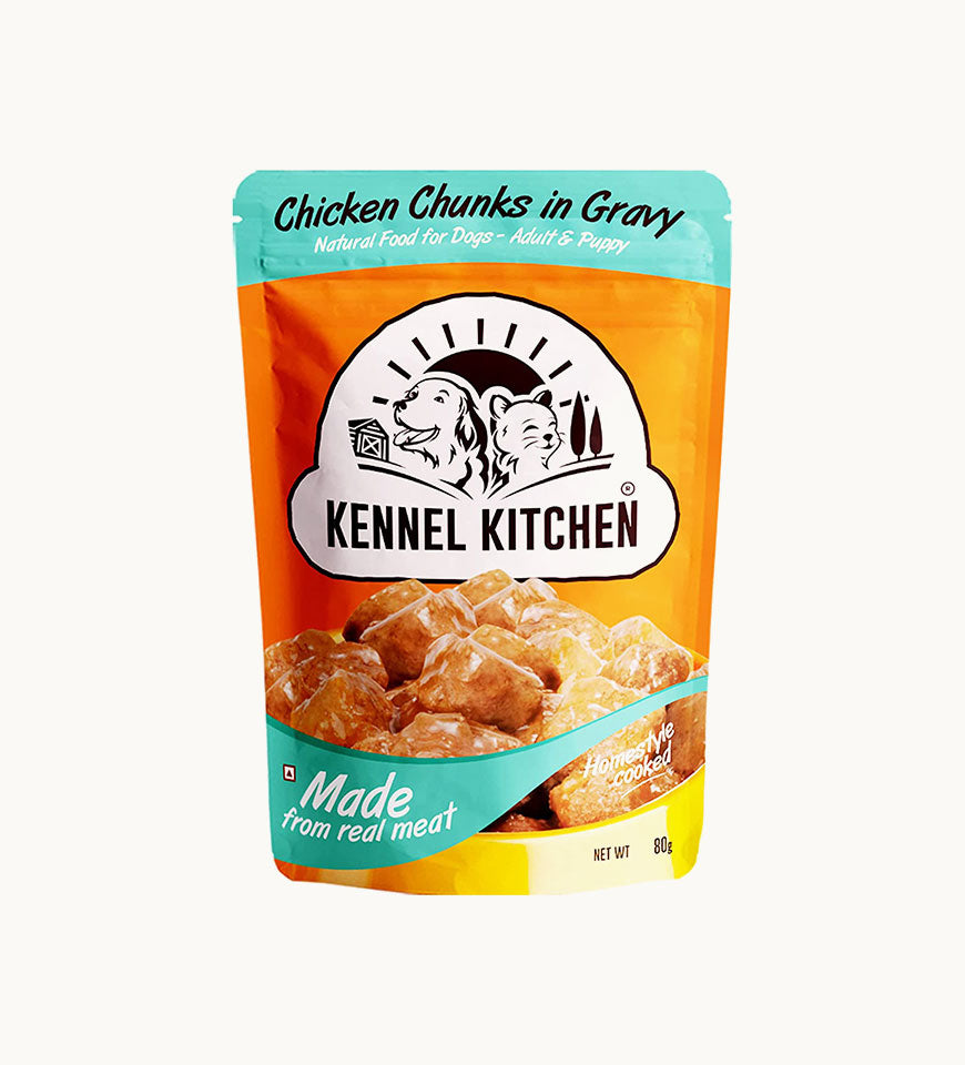Kennel Kitchen Puppy and Adult Wet Dog Food Chicken Chunks in Gravy,- Buy Mongo-Themed Pet food Online | mongo