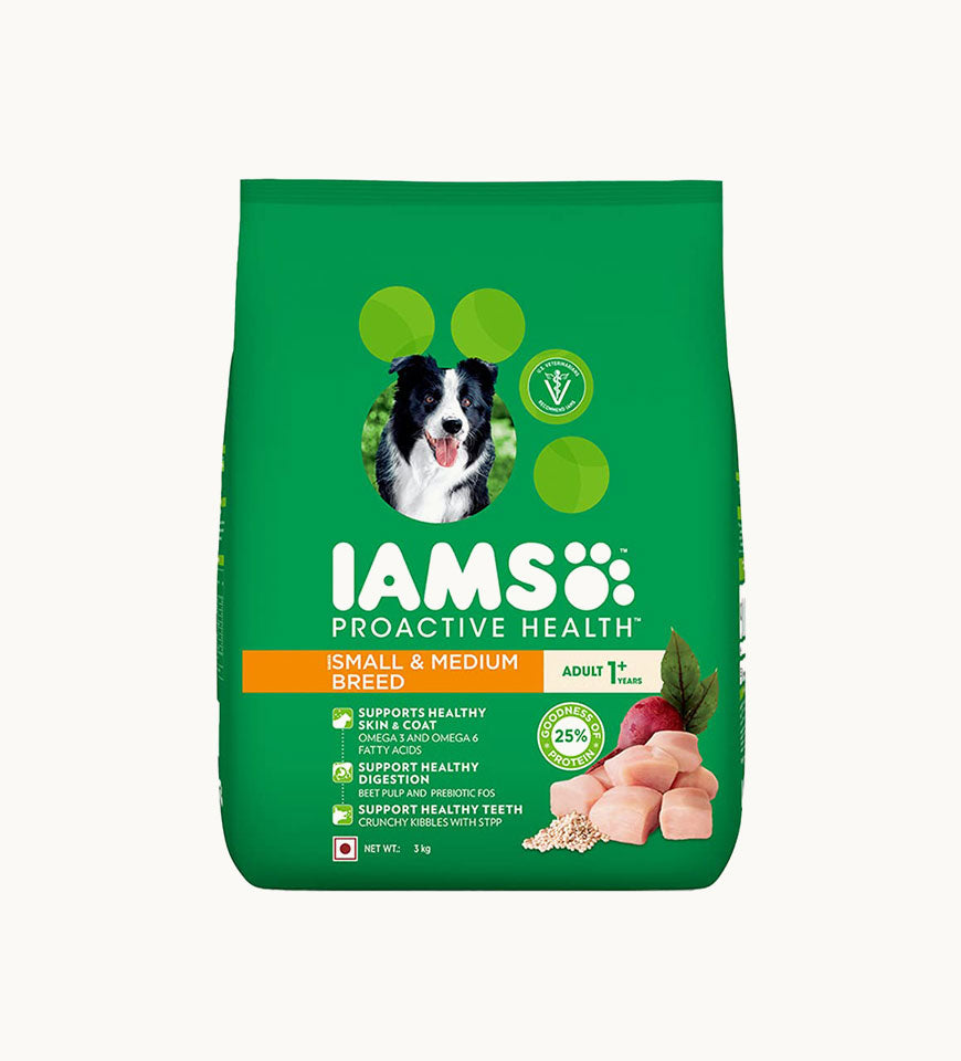 IAMS Adult Dry Dog Food for Small & Medium Breed Dogs, Chicken Flavor- Buy Mongo-Themed Pet food Online | mongo