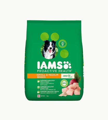 IAMS Adult Dry Dog Food for Small & Medium Breed Dogs, Chicken Flavor- Buy Mongo-Themed Pet food Online | mongo