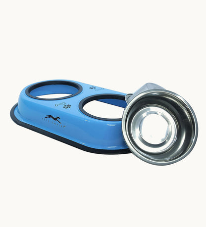 PETS EMPIRE Food Bowls Feeder for Dog & Cat Double Diner Stainless Steel Pet Bowl- Buy Mongo-Themed Pet food Online | mongo