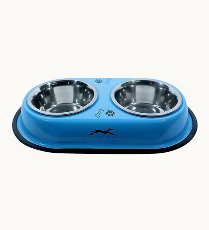 PETS EMPIRE Food Bowls Feeder for Dog & Cat Double Diner Stainless Steel Pet Bowl- Buy Mongo-Themed Pet food Online | mongo