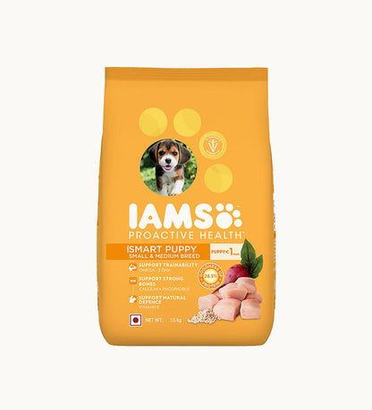IAMS Puppy Dry Dog Food for Small & Medium Breed Dogs- Buy Mongo-Themed Pet food Online | mongo
