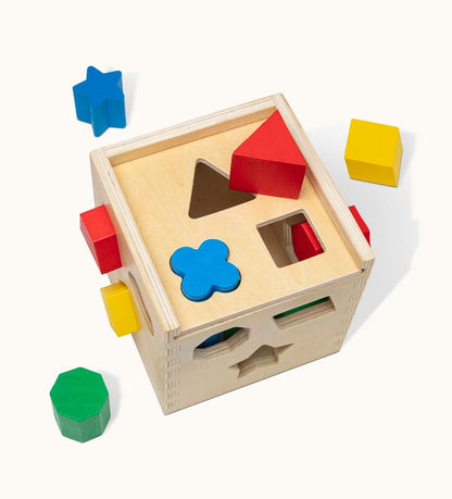 Shape sorting cube classic toy- Buy Mongo-Themed Kids toys Online | mongo