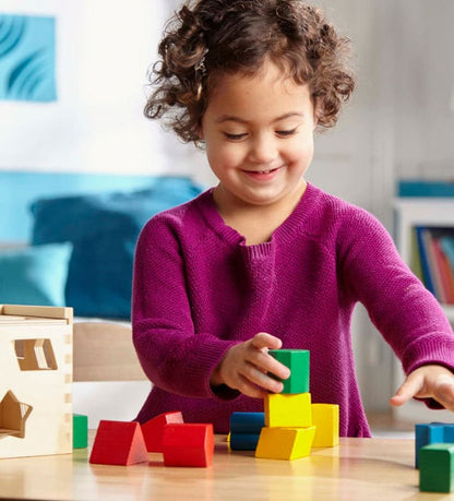 Shape sorting cube classic toy- Buy Mongo-Themed Kids toys Online | mongo
